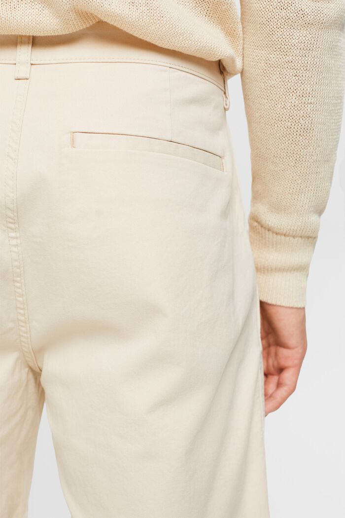 Shorts chino in cotone, LIGHT BEIGE, detail image number 3