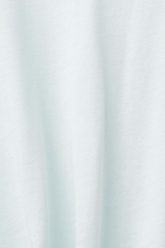 In materiale riciclato: t-shirt melangiata in jersey, LIGHT AQUA GREEN, detail image number 5