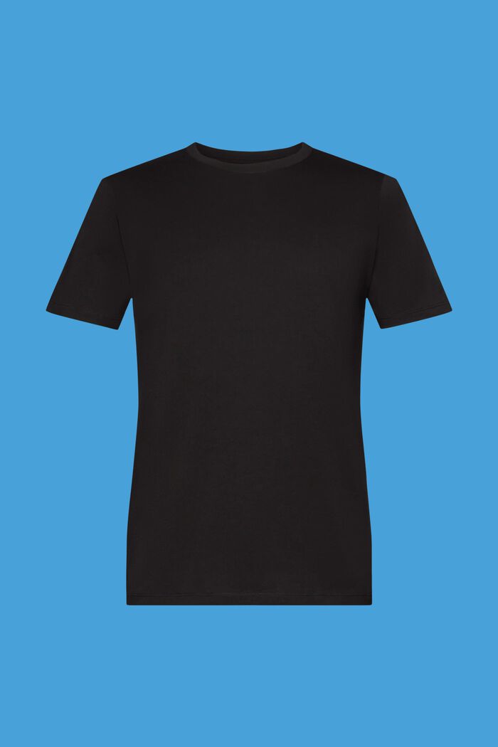 T-shirt girocollo in jersey, BLACK, detail image number 6