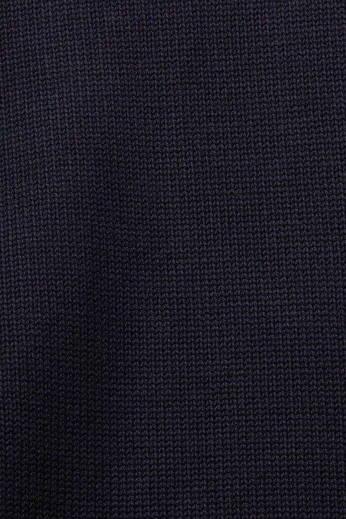 Pullover in cotone a girocollo, NAVY, detail image number 4