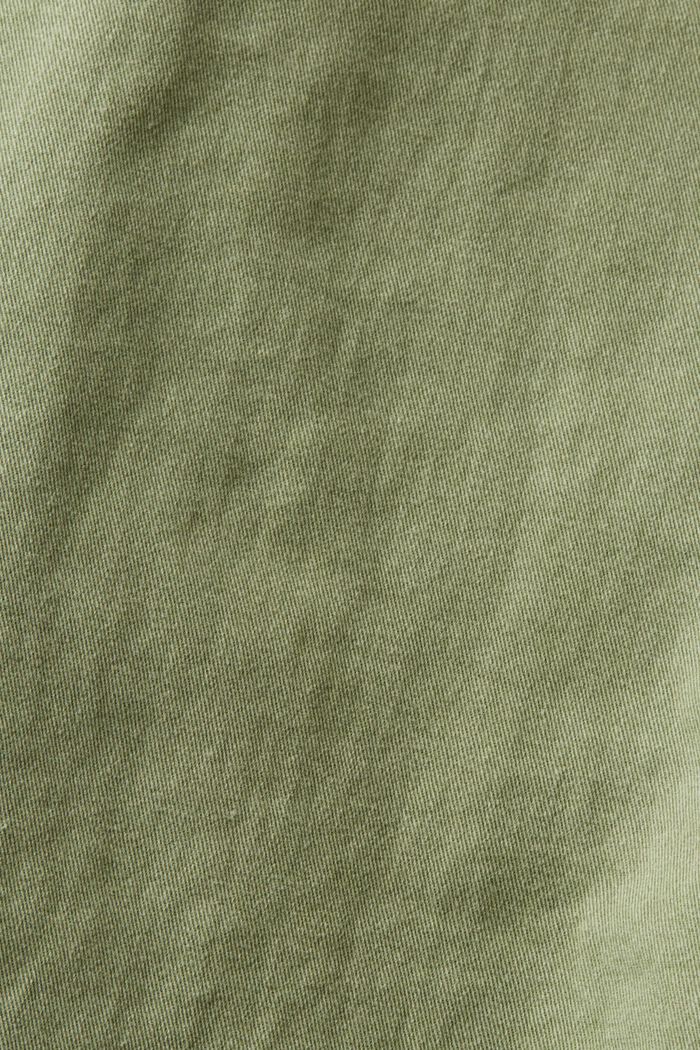Pantaloni chino elasticizzati in cotone, LIGHT KHAKI, detail image number 4