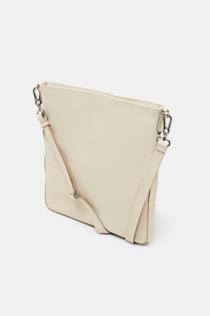 Borsa con risvolto in similpelle, LIGHT BEIGE, detail image number 2