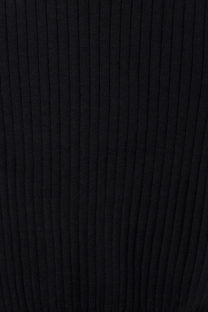 Pullover a coste, BLACK, detail image number 6