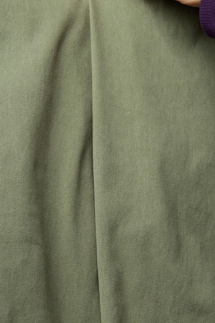 Pantaloni chino in cotone, GREEN, detail image number 1