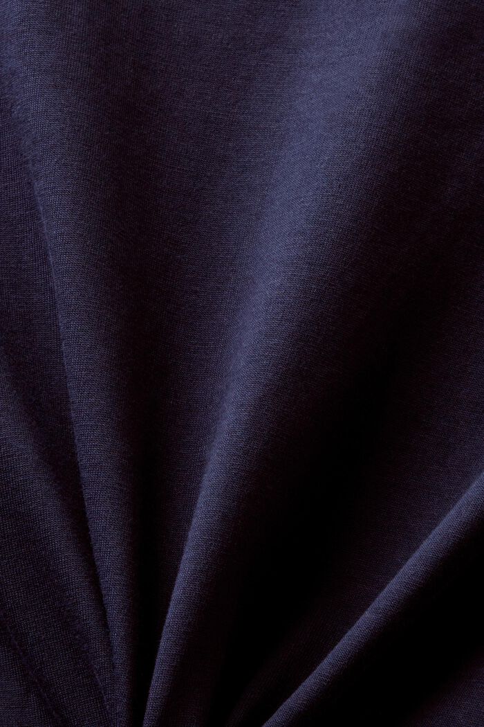 T-shirt girocollo in jersey di cotone Pima, NAVY, detail image number 6