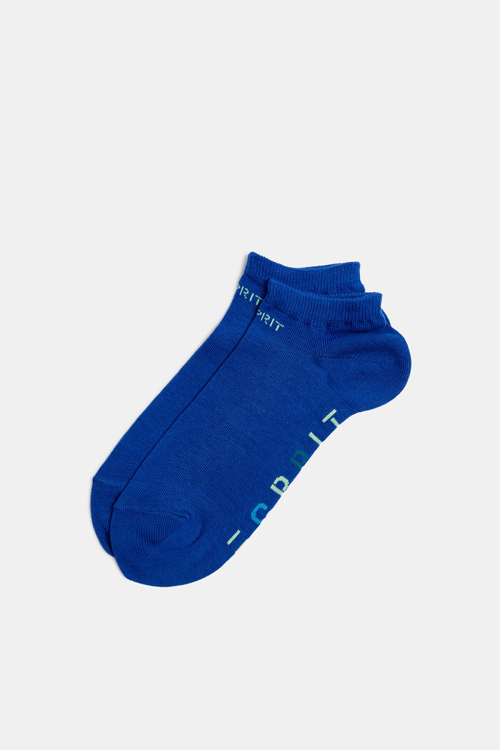 Calze da sneakers con logo, confezione doppia, DEEP BLUE, detail image number 0