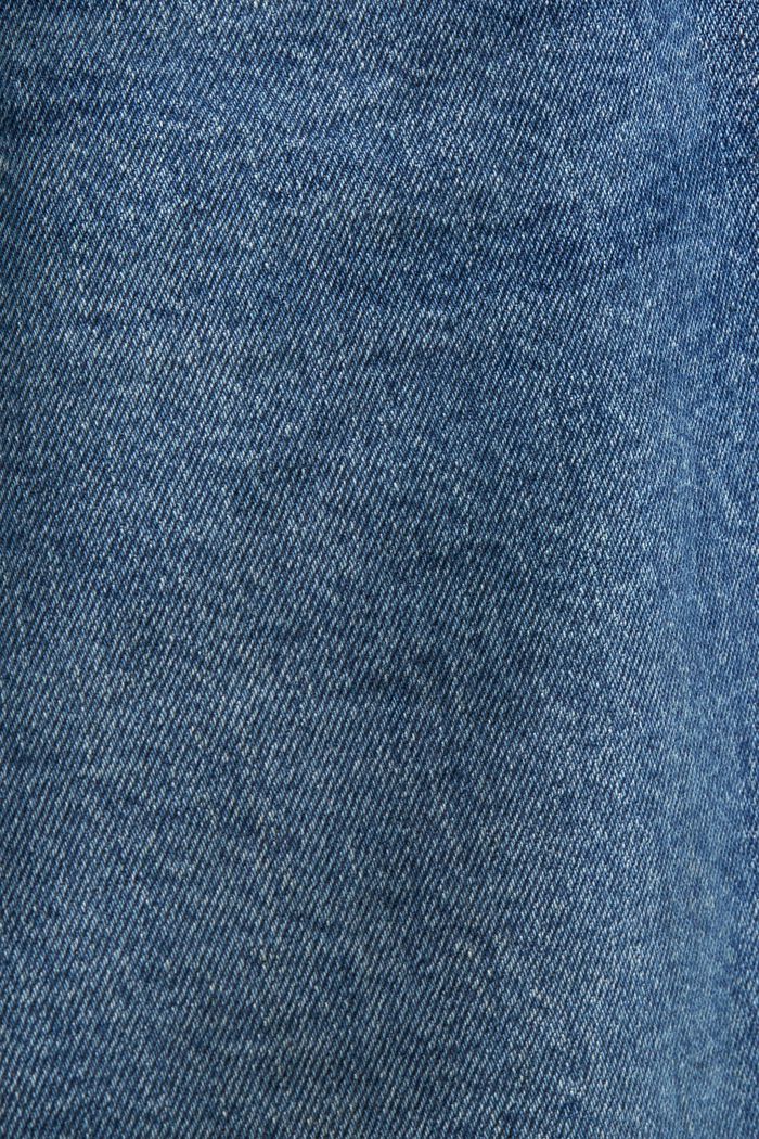 Jeans dritti a vita media, BLUE MEDIUM WASHED, detail image number 5