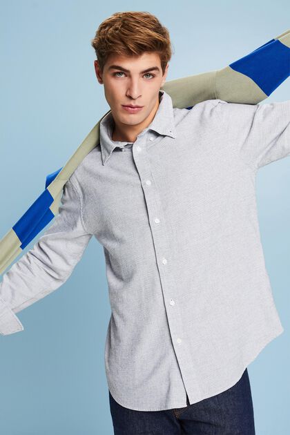 Camicia in cotone a quadretti dalla vestibilità regular