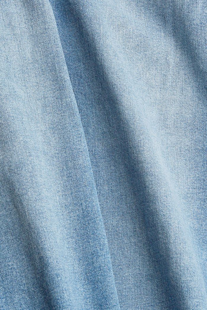 Jeans elasticizzati in cotone biologico, BLUE LIGHT WASHED, detail image number 7