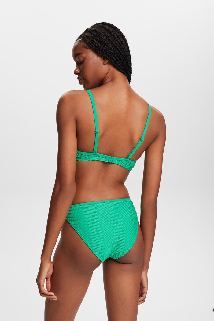 Riciclato: top da bikini imbottito con struttura, GREEN, detail image number 2