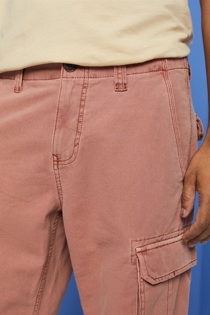 Pantaloncini cargo, 100% cotone, DARK OLD PINK, detail image number 2