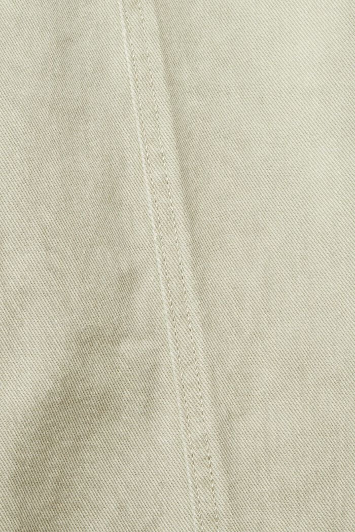 Pantaloni culotte a vita alta, PALE KHAKI, detail image number 4