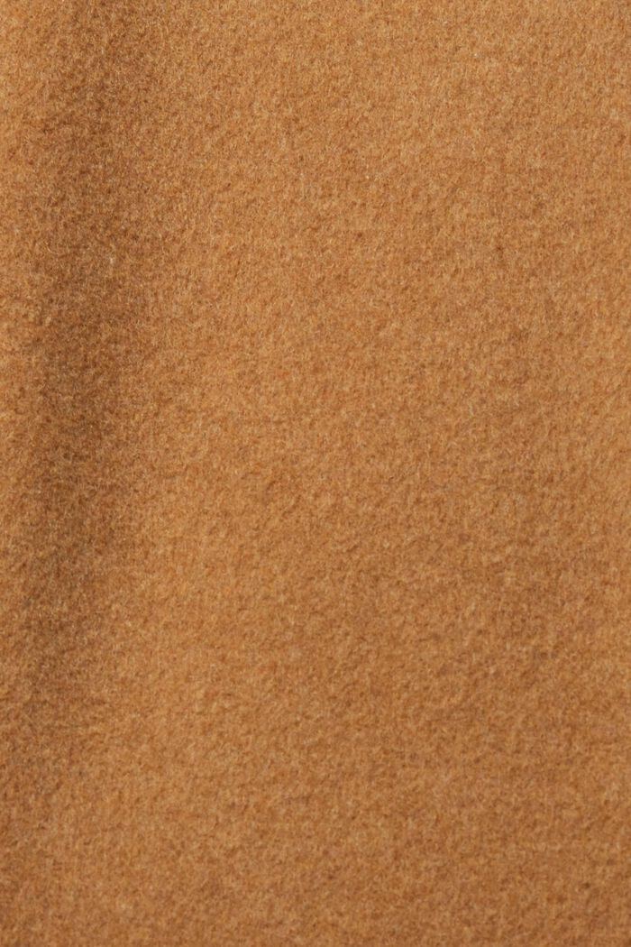 Cappotto doppiopetto in misto lana, CARAMEL, detail image number 1