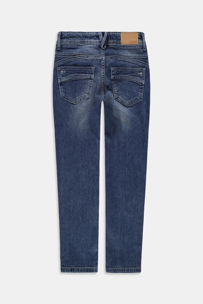 Jeans aderenti dal look slavato, BLUE MEDIUM WASHED, detail image number 1