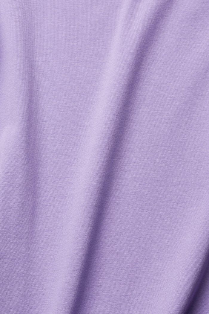 T-shirt con logo in strass, LILAC, detail image number 1
