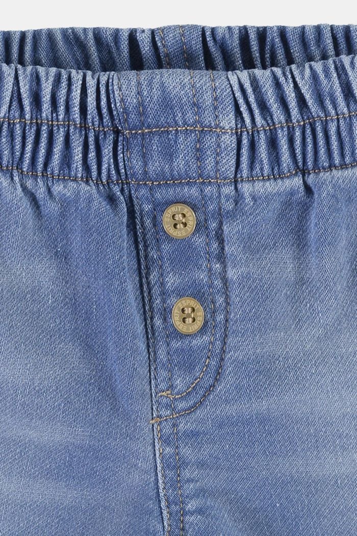 Shorts in jeans dal comodo stile jogger, BLUE BLEACHED, detail image number 2
