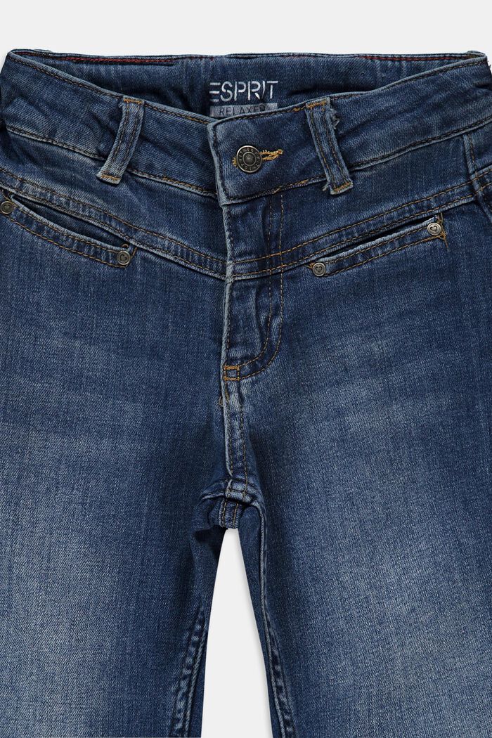 Jeans dalla forma a palloncino con cintura regolabile, BLUE MEDIUM WASHED, detail image number 2