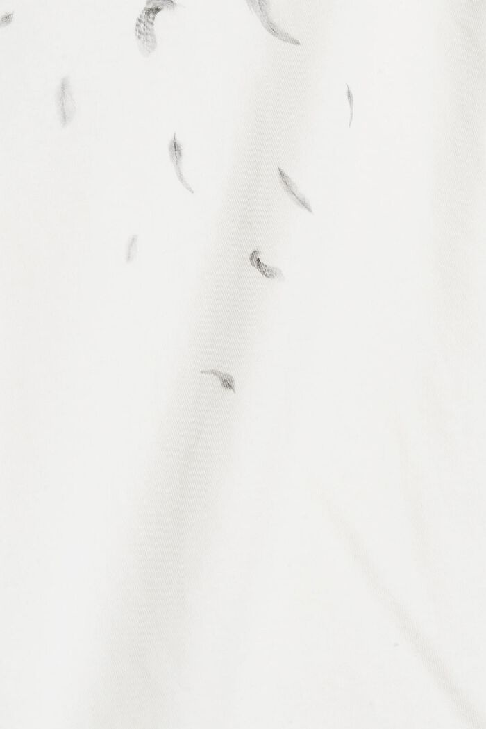 Maglia stampata a maniche lunghe, 100% cotone, OFF WHITE, detail image number 4