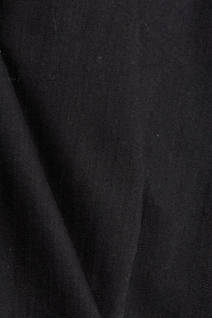 Jeans stretch in misto cotone biologico, BLACK RINSE, detail image number 4