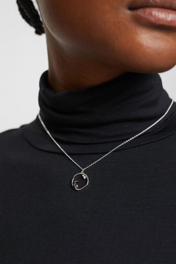 Collana con pietre, argento sterling, SILVER, detail image number 2
