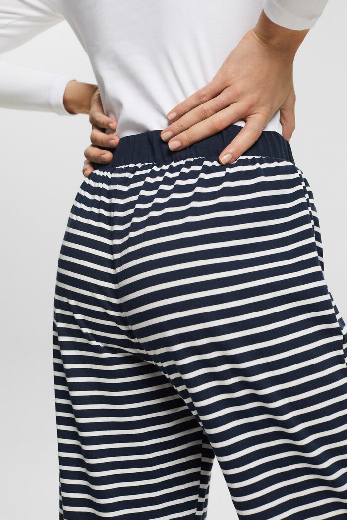 Pantaloni del pigiama a righe, NAVY, detail image number 3