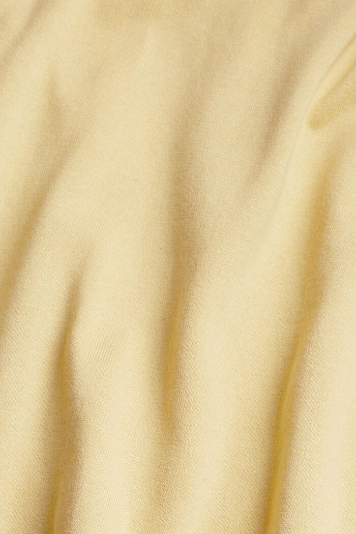 Pullover a manica corta, misto cotone biologico, DUSTY YELLOW, detail image number 5