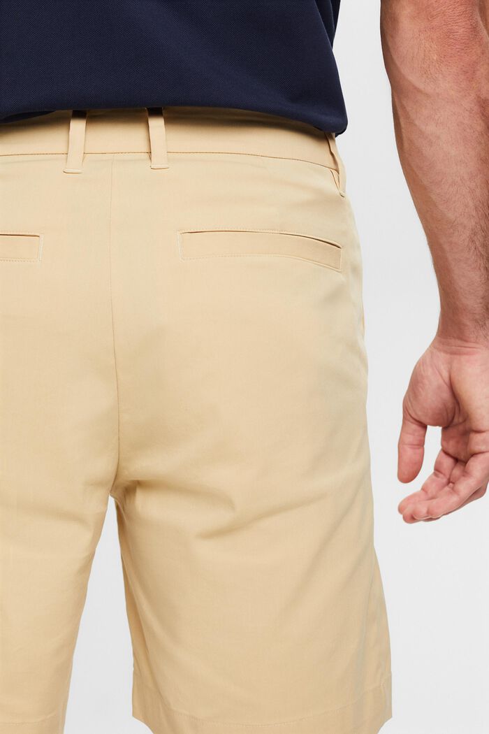 Shorts chino in twill elasticizzato, SAND, detail image number 3
