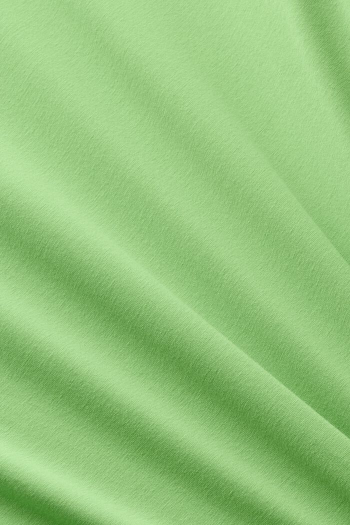 T-shirt in jersey di cotone con logo, CITRUS GREEN, detail image number 4