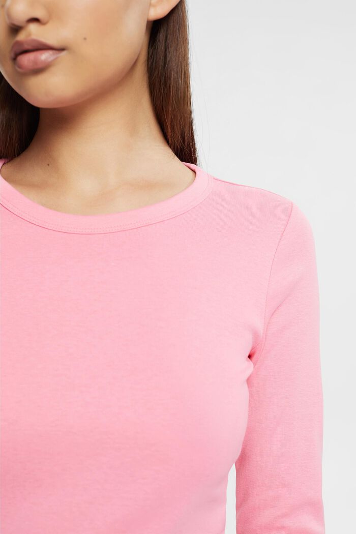 Maglia a manica lunga in jersey, PINK, detail image number 0