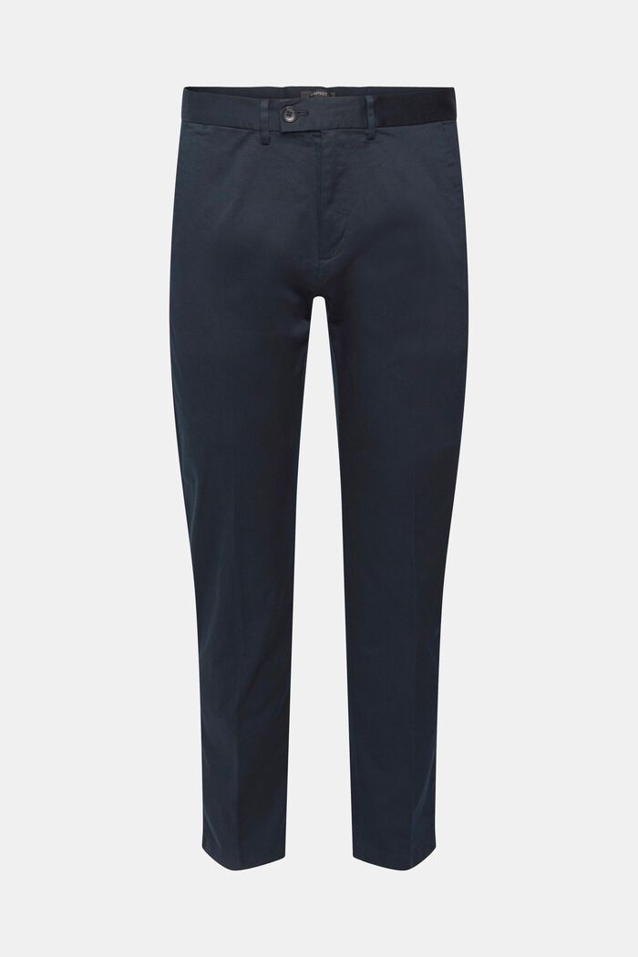 Pantaloni chino elasticizzati in cotone, NAVY, detail image number 2