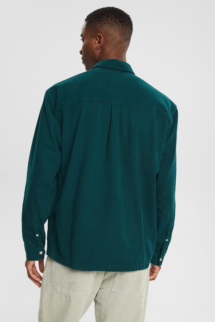 Maglia robusta in twill, DARK TEAL GREEN, detail image number 3