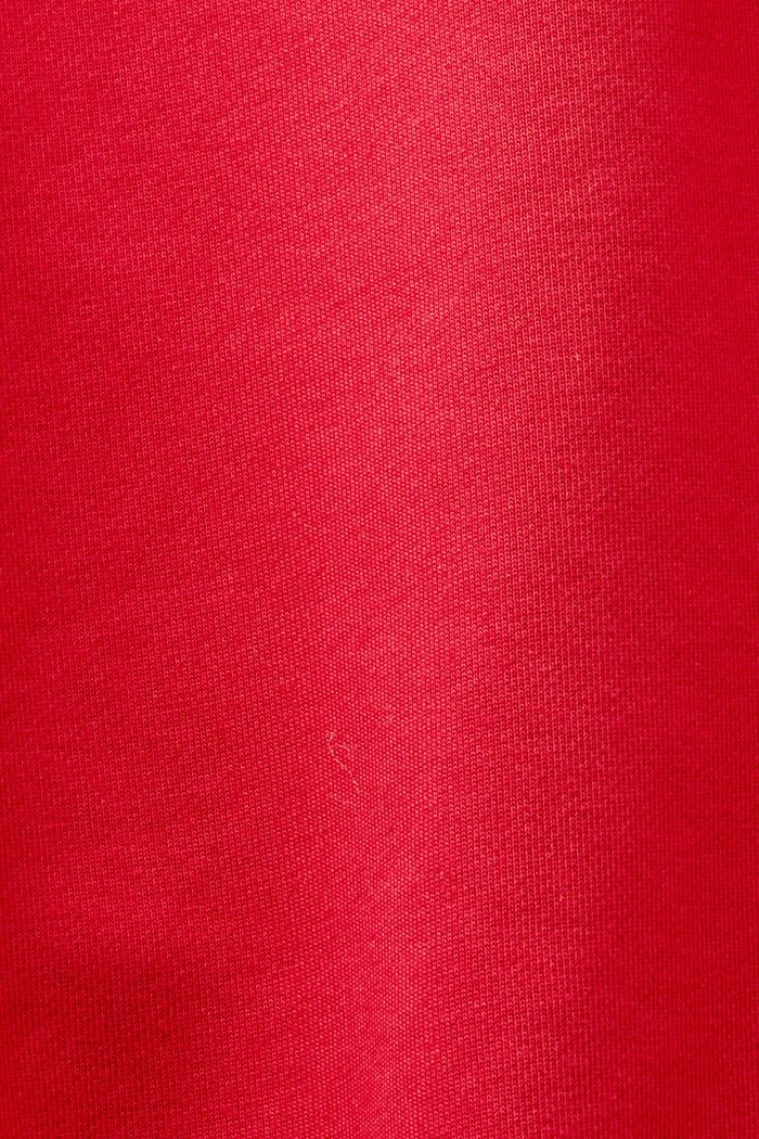 Pantaloni della tuta con logo in pile di cotone, unisex, RED, detail image number 5