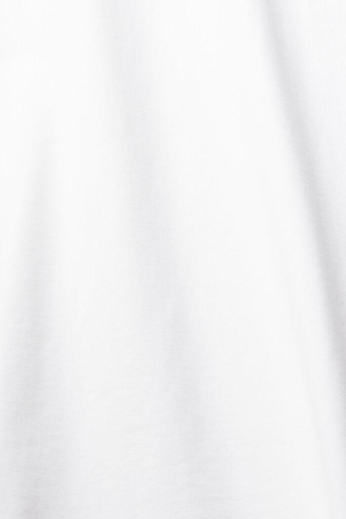 Maglia a maniche lunghe in jersey, 100% cotone, WHITE, detail image number 5