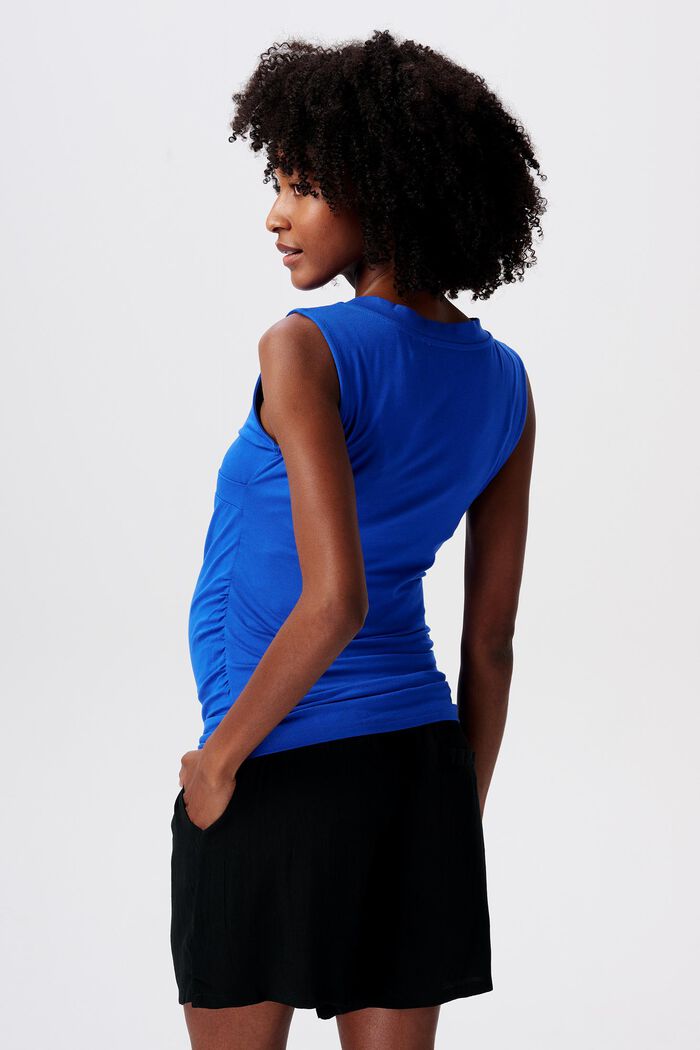 MATERNITY T-shirt con scollo a V, ELECTRIC BLUE, detail image number 3