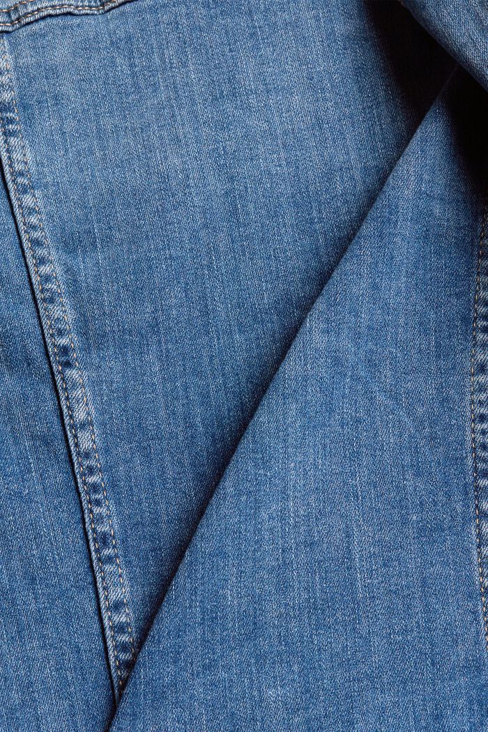 Giacca di jeans dal look usato, BLUE LIGHT WASHED, detail image number 6