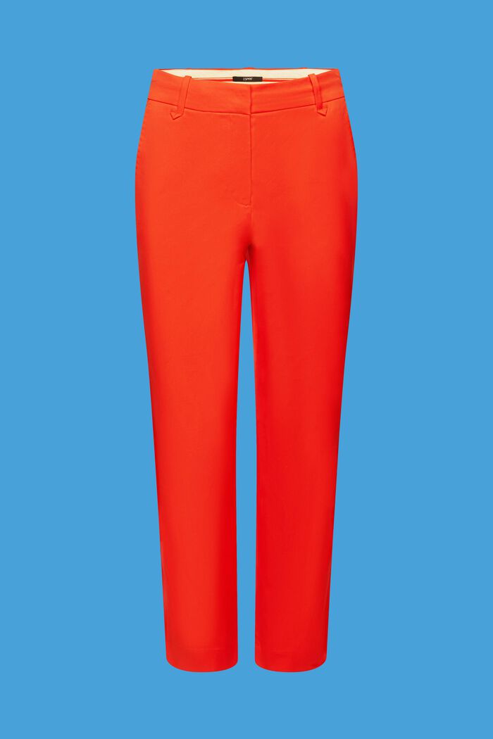 Pantaloni slim fit a vita alta, ORANGE RED, detail image number 5