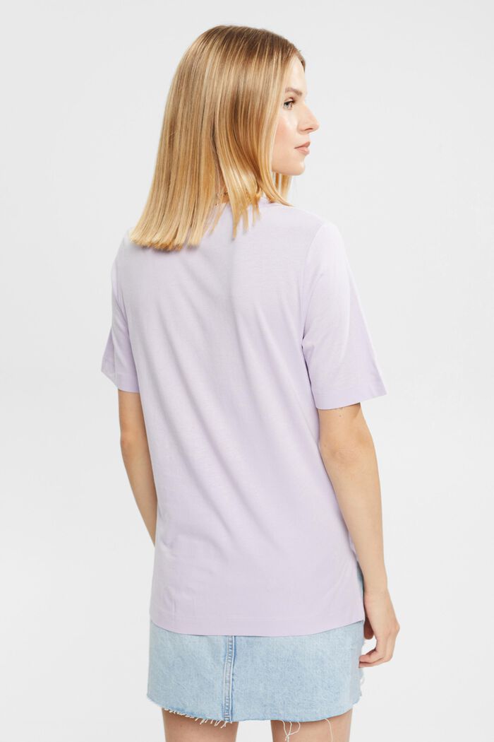 Con TENCEL™: t-shirt con stampa, LILAC, detail image number 4