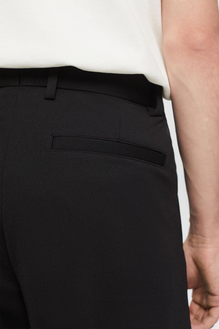 Pantaloni in twill, BLACK, detail image number 3