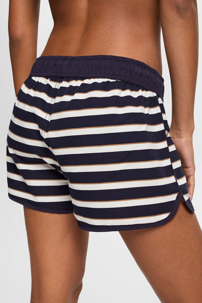 Shorts da spiaggia a righe, NAVY, detail image number 4