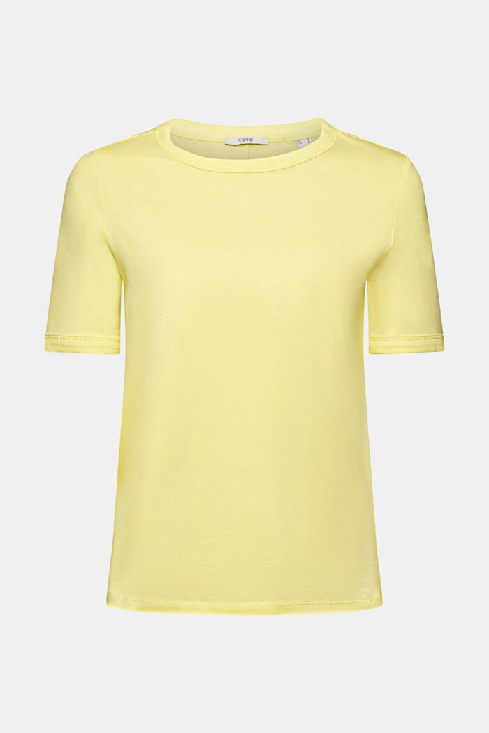 T-shirt di cotone, LIGHT YELLOW, detail image number 7