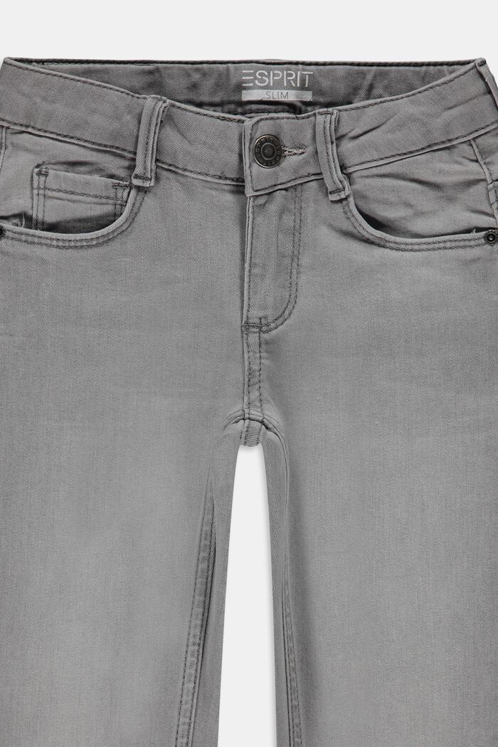 Jeans con differenti fit in cotone biologico, GREY MEDIUM WASHED, detail image number 2
