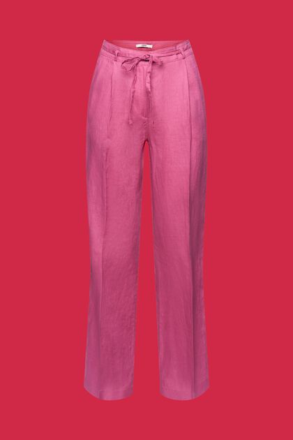 Pantaloni di lino dalla vestibilità ampia