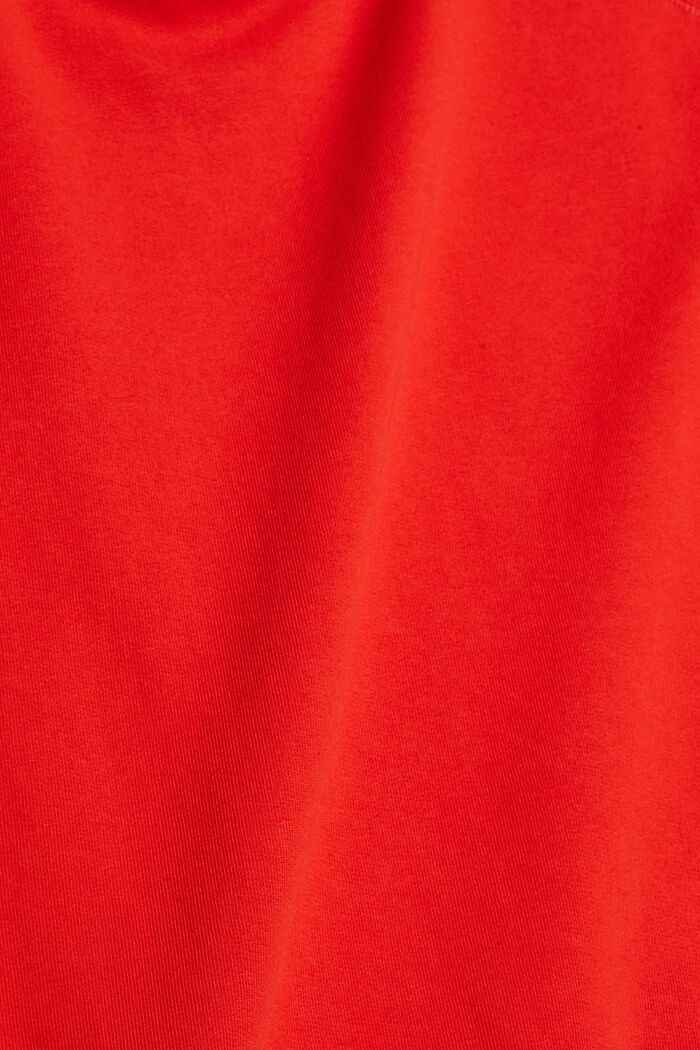 Felpa in puro cotone, ORANGE RED, detail image number 1