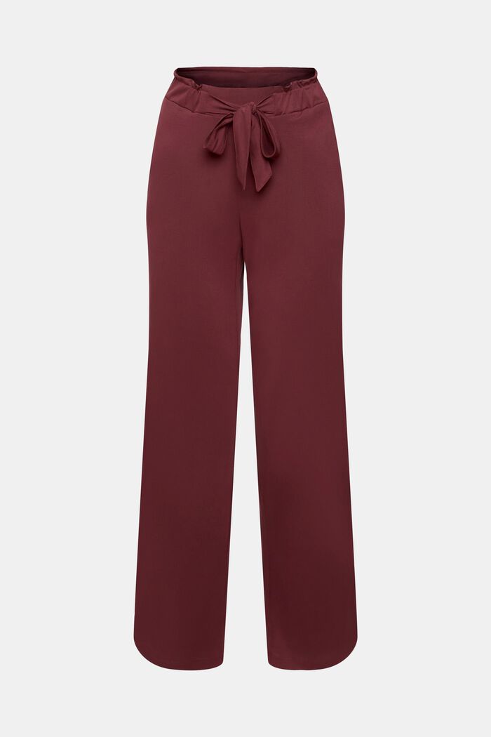 Pantaloni da pigiama con cintura da annodare fissa, TENCEL™, BORDEAUX RED, detail image number 5