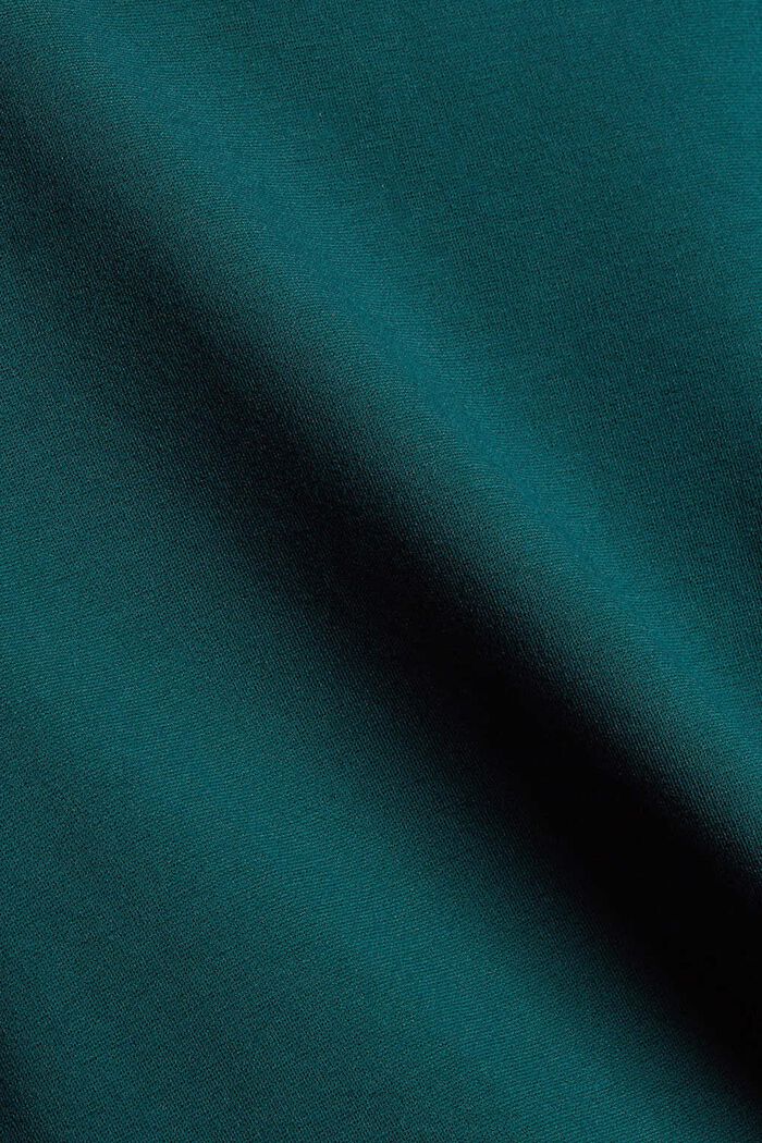 Abito svasato in jersey, LENZING™ ECOVERO™, DARK TEAL GREEN, detail image number 4