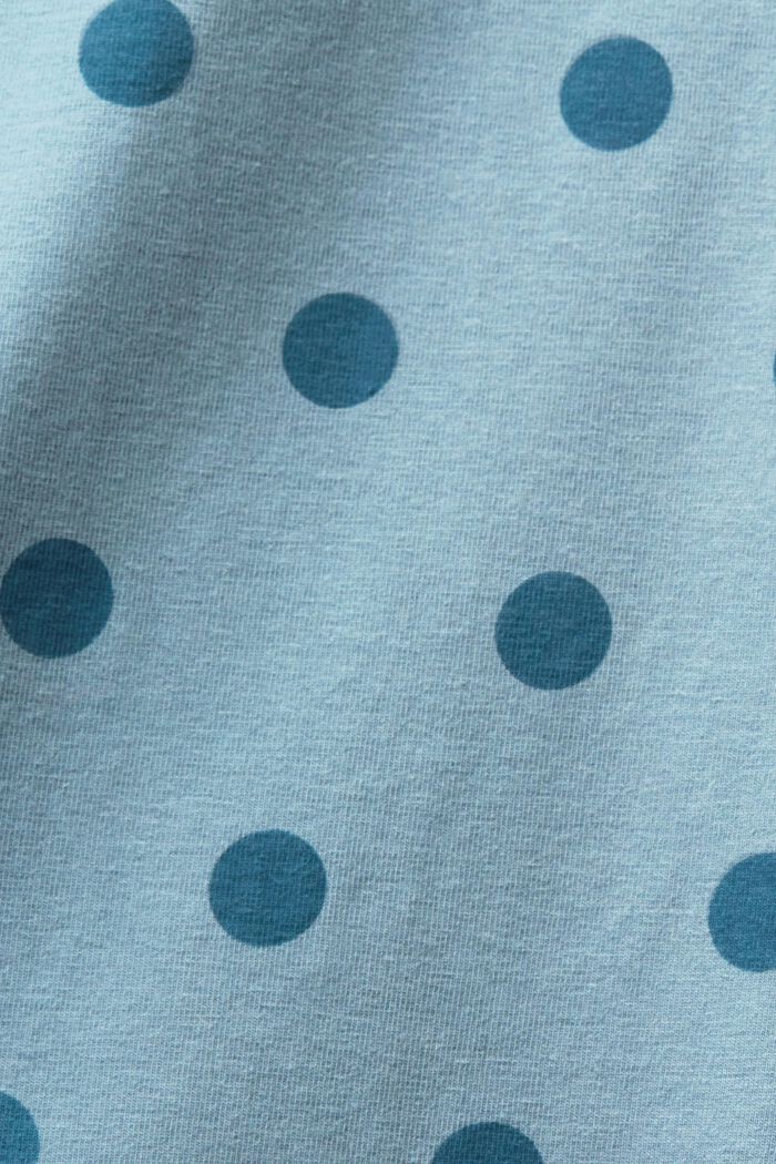 Camicia da notte a pois, NEW  TEAL BLUE, detail image number 4