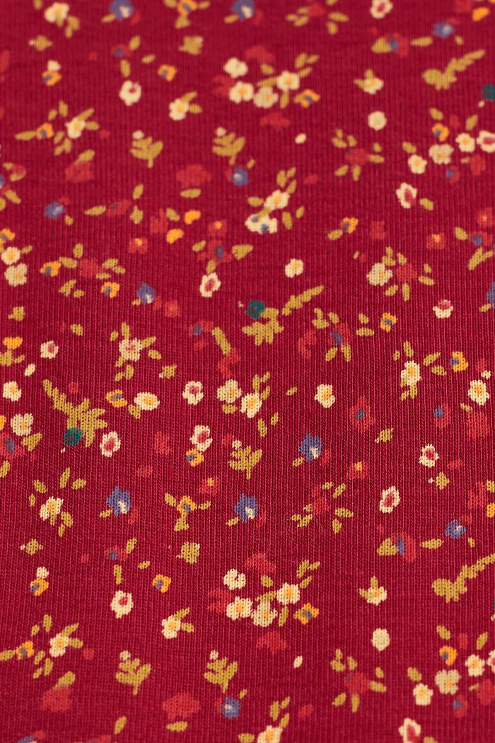 Maglia a fiori a manica lunga, CHERRY RED, detail image number 5
