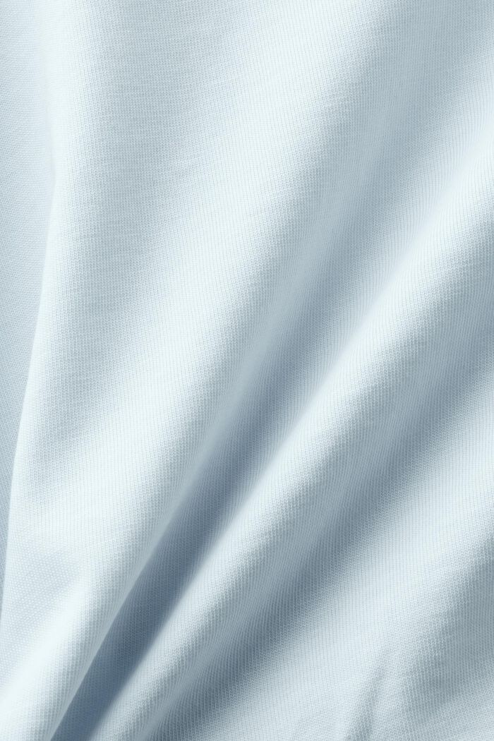 Maglia henley in jersey, PASTEL BLUE, detail image number 6