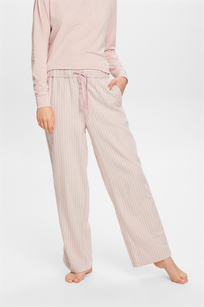 Pantaloni da pigiama in flanella, LIGHT PINK, detail image number 0