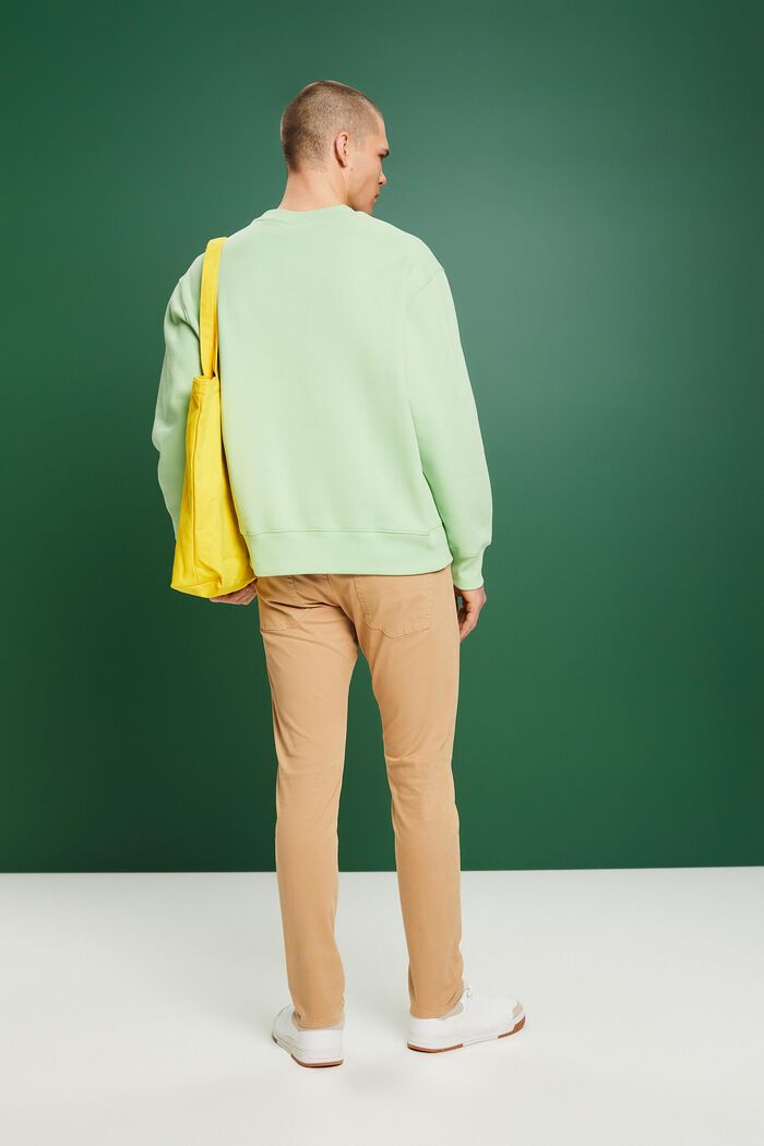 Pantaloni Slim Fit, cotone biologico, BEIGE, detail image number 3